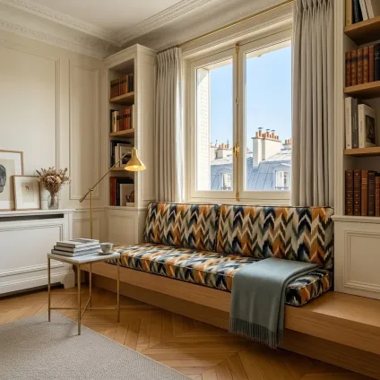 Banquette Ikat Jacquard