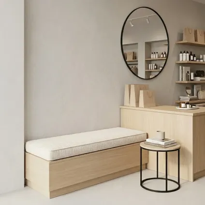 BANQUETTE VELOURS FROISSÉ