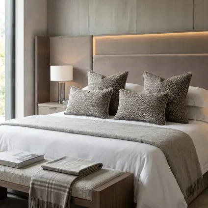 COUSSIN CARDIFF NOIR ET MASTIC