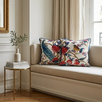 COUSSIN ALEXANDRA NATUREL VELOURS