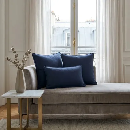 Coussin Aspect flanelle rive gauche