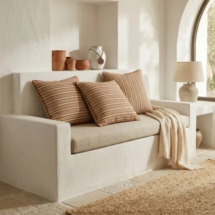 COUSSIN ATACAMA BRIQUE OR ECRU OUTDOOR