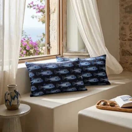 COUSSIN POISSONS COFFRE