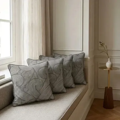 COUSSIN SUNA JACQUARD GRIS