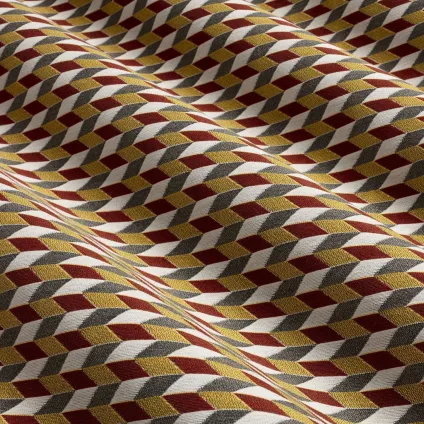 TISSU TOUNDRA BRIQUE OR GRIS OUTDOOR