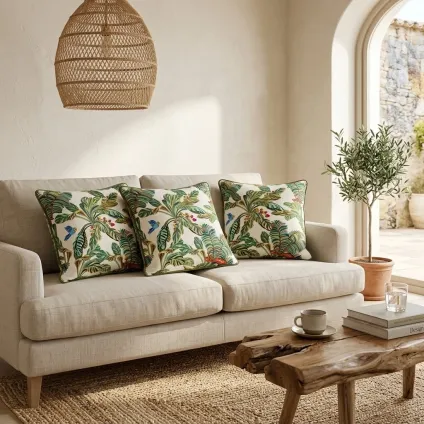 COUSSIN YASMINE ALL OVER MULTICOLORE COTON