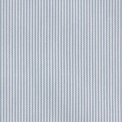 JETÉ DE LIT PETITE RAYURE TALAIOT ECRU ET BLEU CLAIR