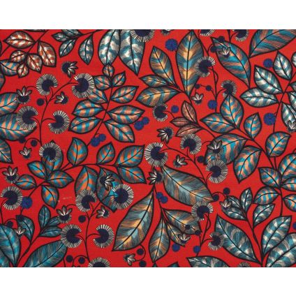 JETÉ DE LIT RAINBOW TREE GRAND FOND ROUGE CORAIL