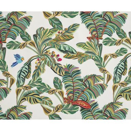 JETÉ DE LIT YASMINE ALL OVER MULTICOLORE COTON