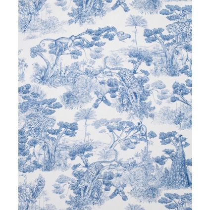 JETÉ DE LIT ANIMALIA BLEU