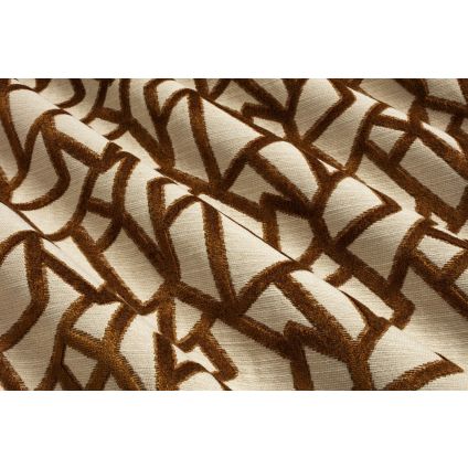 JETÉ DE LIT BLUES JACQUARD BRONZE