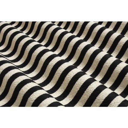 JETÉ DE LIT MATTEO JACQUARD NOIR / BLANC