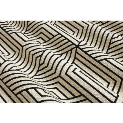 JETÉ DE LIT SHIRO JACQUARD NOIR / BLANC