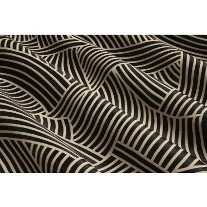 JETÉ DE LIT TIP TOP NOIR / FICELLE JACQUARD
