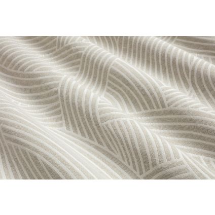 JETÉ DE LIT TIP TOP GRIS / BLANC JACQUARD