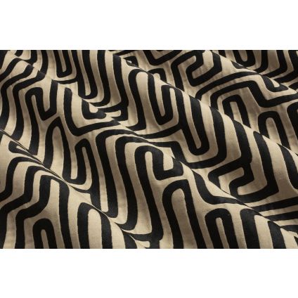 JETÉ DE LIT STYLE NOIR / FICELLE JACQUARD