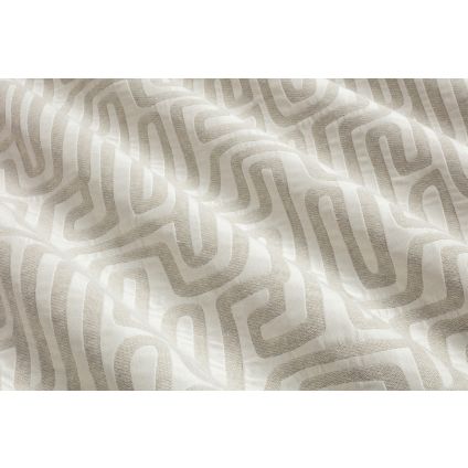 JETÉ DE LIT STYLE GRIS / BLANC JACQUARD