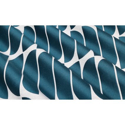 JETÉ DE LIT CREATONE 4204 JACQUARD AQUAMARINE