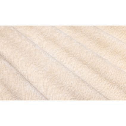 JETÉ DE LIT VELOURS FROISSÉ BEIGE