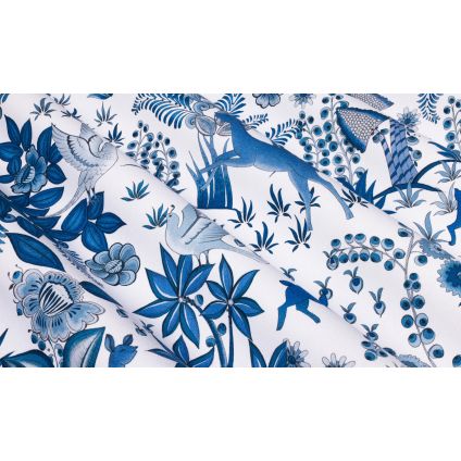 JETÉ DE LIT PARADIS ISLAND BLEU FAIENCE