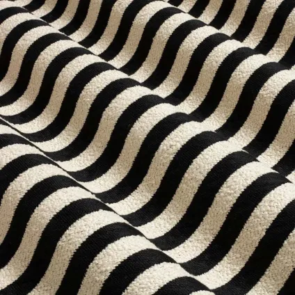TISSU MATTEO JACQUARD NOIR / BLANC