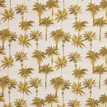 TISSU OASIS JAUNE FOND ECRU OUTDOOR
