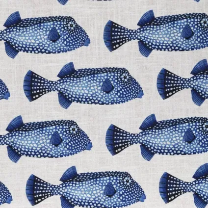Tissu Poissons coffre