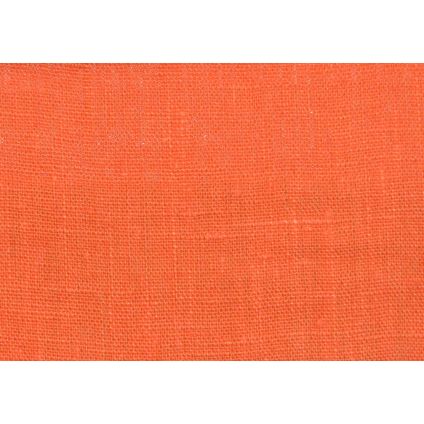 TETE DE LIT LIN LAVE MANDARINE