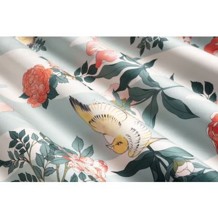 TISSU AU METRE OBI NUDE CIEL SUR VELOURS